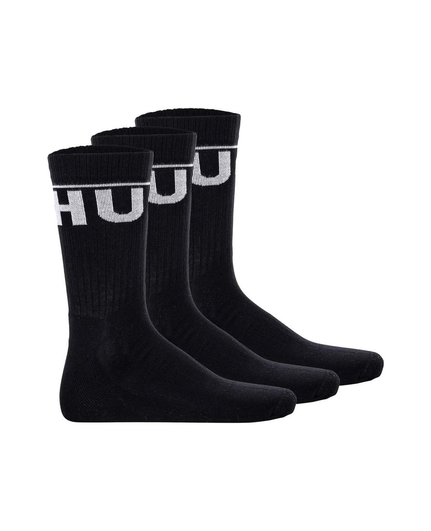 HUGO-Herren-Socken-3er-Pack-3P-QS-ICONIC-CC-schwarz