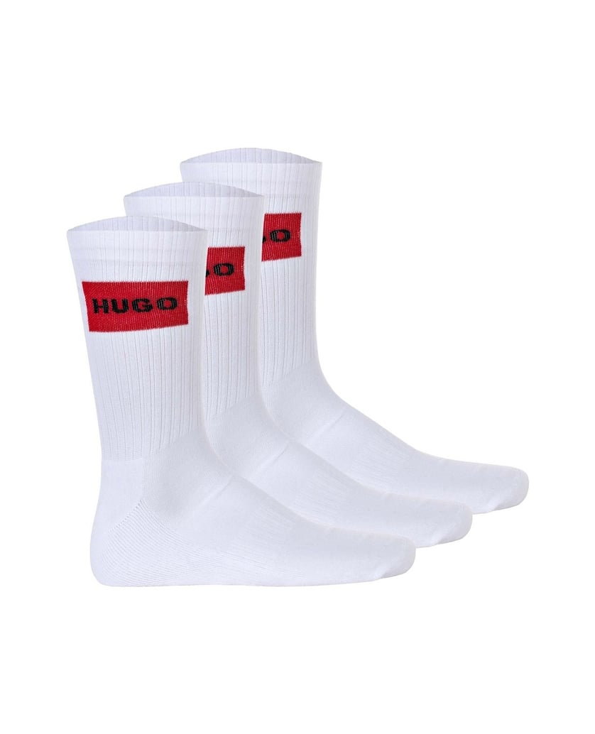 HUGO-Herren-Socken-3er-Pack-3P-QS-RIB-LABEL-CC-schwarz
