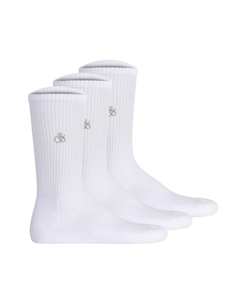 Scotch-&-Soda-Herren-Socken-3er-Pack-1/2-TERRY-COTTON-CREW-schwarz