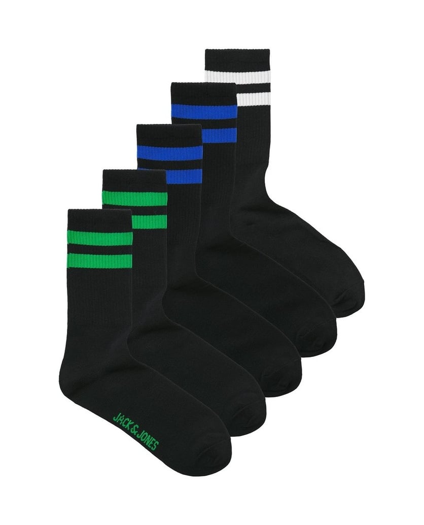Jack-&-Jones-Herren-Socken-5er-Pack-JACDEHLI-TENNIS-SOCKS-5-PACK