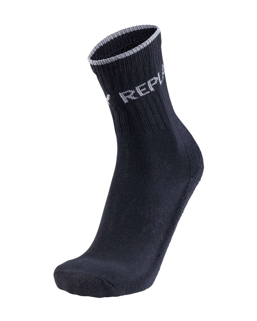 REPLAY-Unisex-Socken-9er-Pack-REPLAY-TENNIS-Leg-Logo-9Prs-Banderole-schwarz