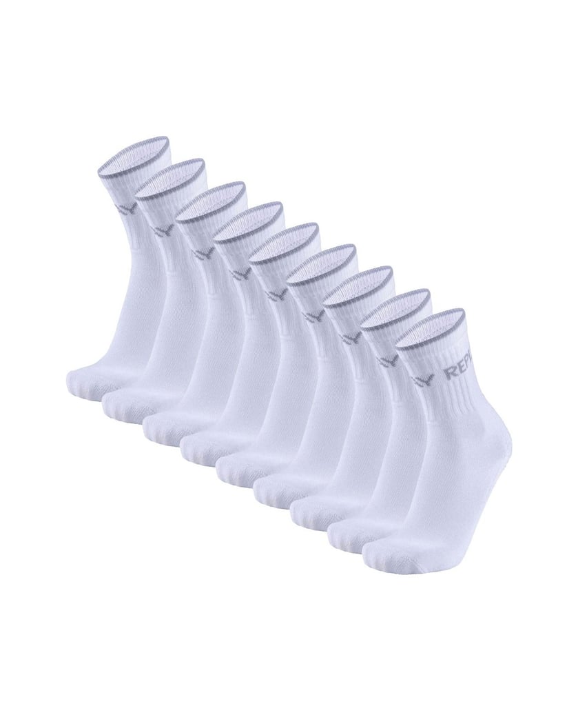 REPLAY-Unisex-Socken-9er-Pack-REPLAY-TENNIS-Leg-Logo-9Prs-Banderole-schwarz