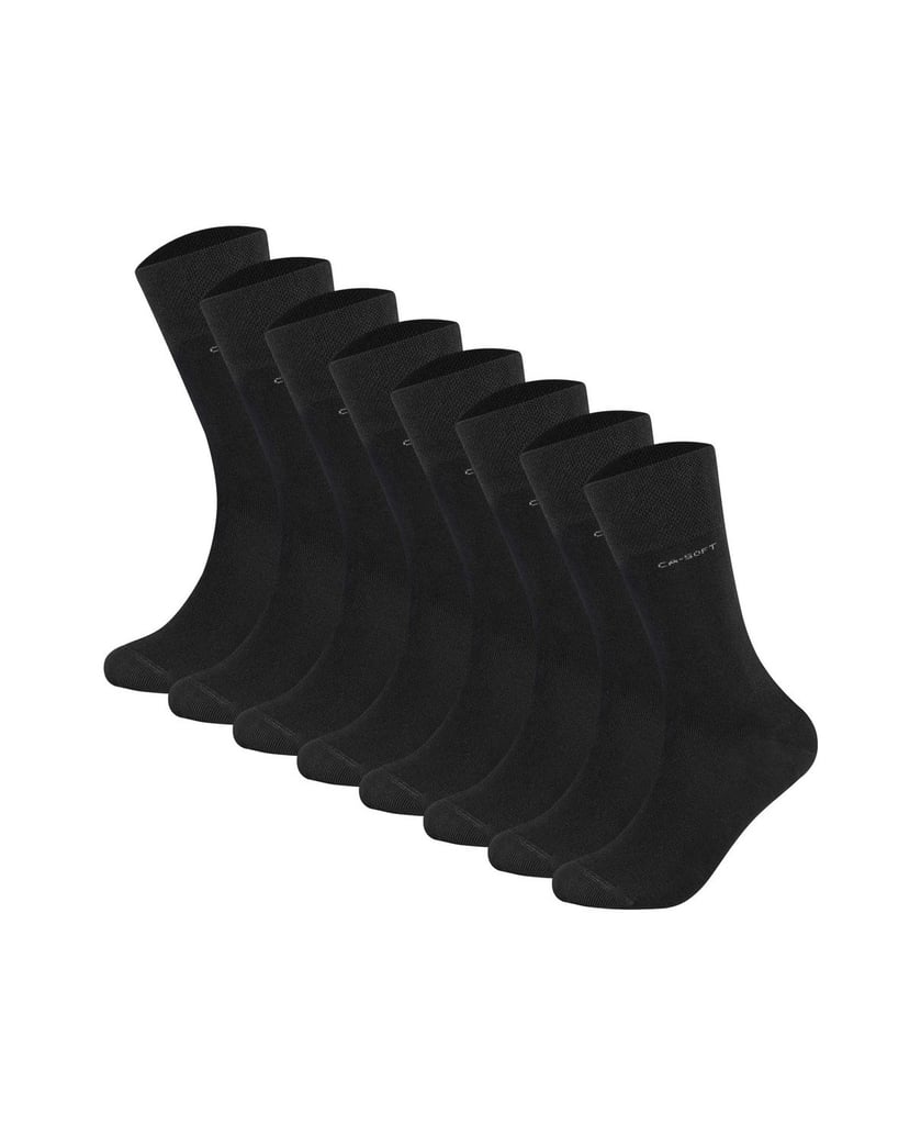 Camano-Unisex-Socken-8er-Pack-schwarz