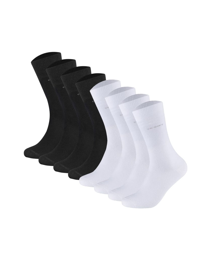 Camano-Unisex-Socken-8er-Pack-weiss-kombiniert