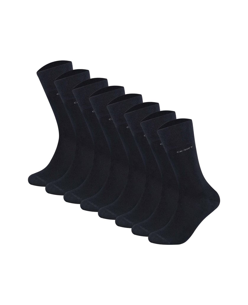 Camano-Unisex-Socken-8er-Pack-schwarz