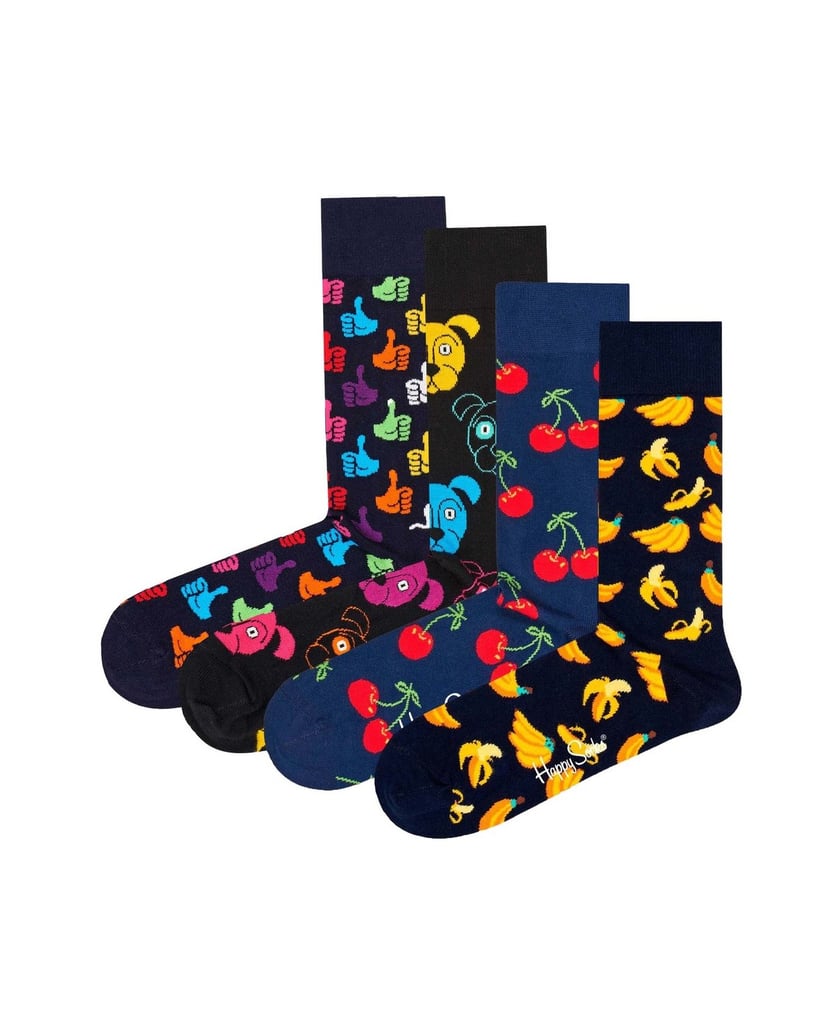 HAPPY-SOCKS-Unisex-Socken-4er-Pack-Classic-Crew-2-Pack-multicolor