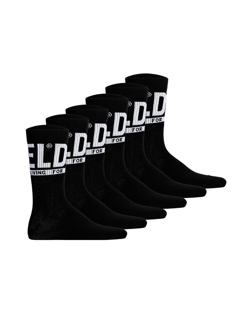 Diesel-Herren-Socken-6er-Pack-schwarz