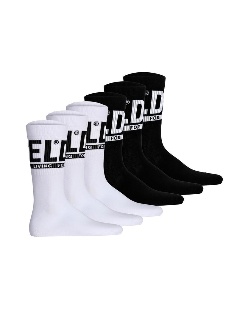Diesel-Herren-Socken-6er-Pack-schwarz