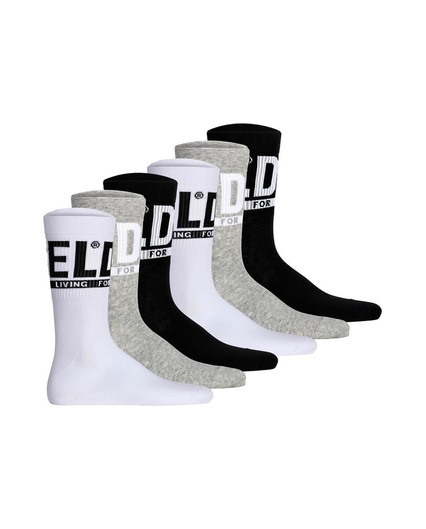 Diesel-Herren-Socken-6er-Pack-schwarz