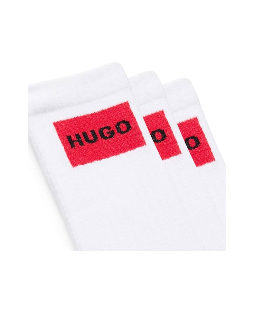 HUGO-Herren-Socken-6er-Pack-6P-QS-RIB-LABEL-CC-schwarz