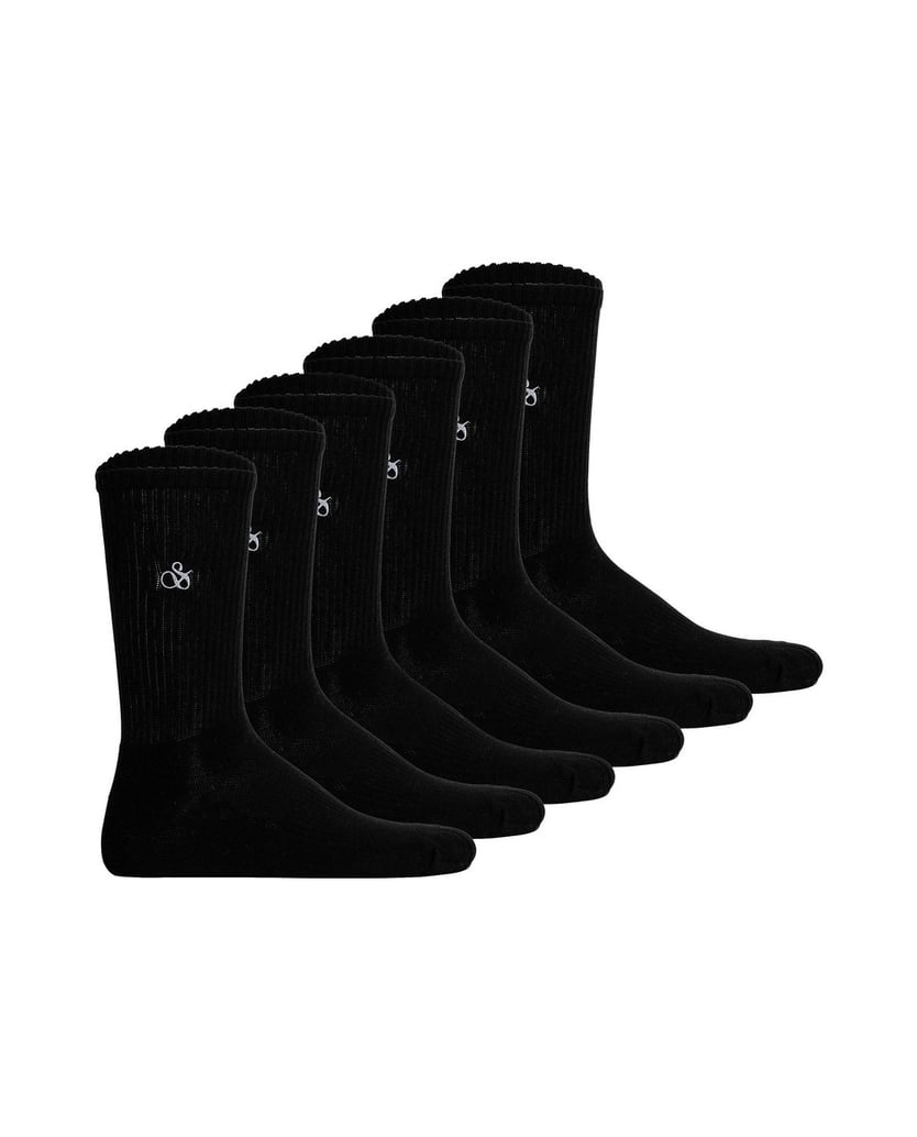 Scotch-&-Soda-Herren-Socken-6er-Pack-1/2-TERRY-COTTON-CREW-schwarz