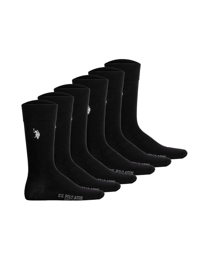 U.S.-POLO-Herren-Socken-6er-Pack-schwarz