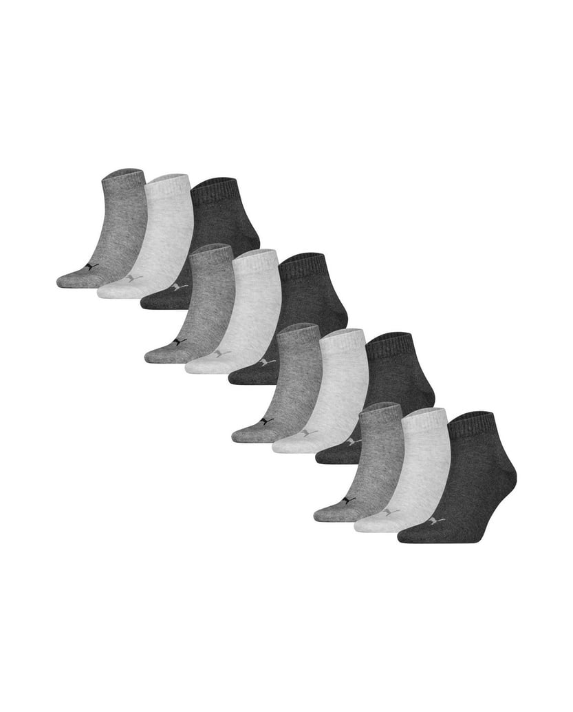Puma-Unisex-Socken-12er-Pack-Quarter-Plain-12P-schwarz