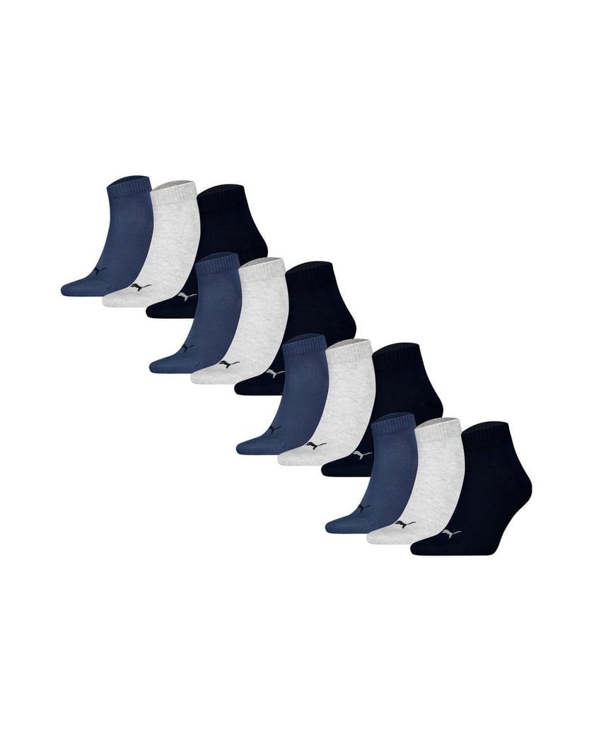 Puma-Unisex-Socken-12er-Pack-Quarter-Plain-12P-schwarz