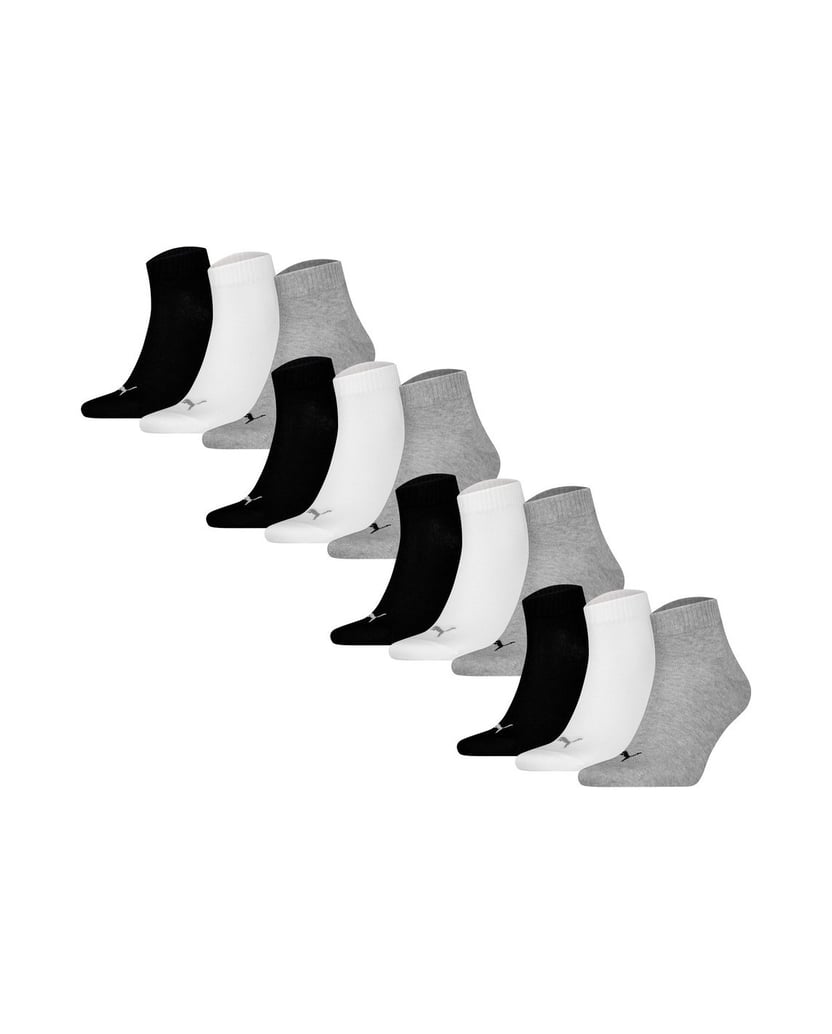 Puma-Unisex-Socken-12er-Pack-Quarter-Plain-12P-schwarz