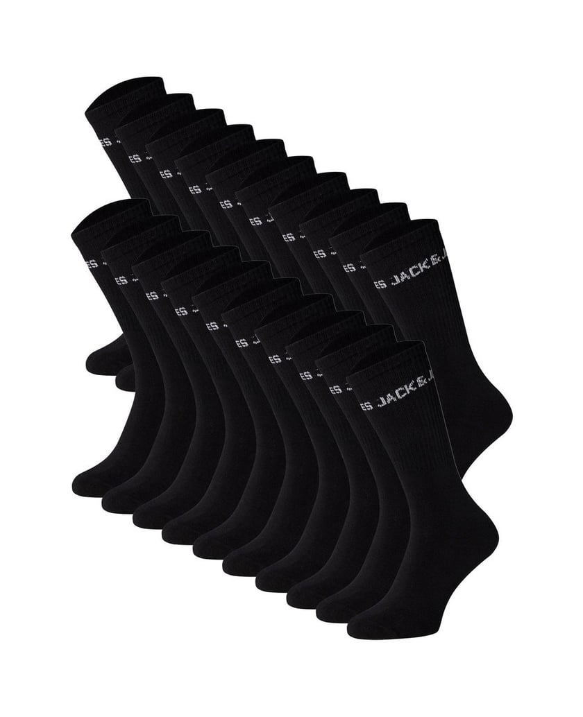Jack-&-Jones-Unisex-Socken-20er-Pack-JACREGEN-TENNIS-SOCKS-20-PACK-JNR-LN-schwarz