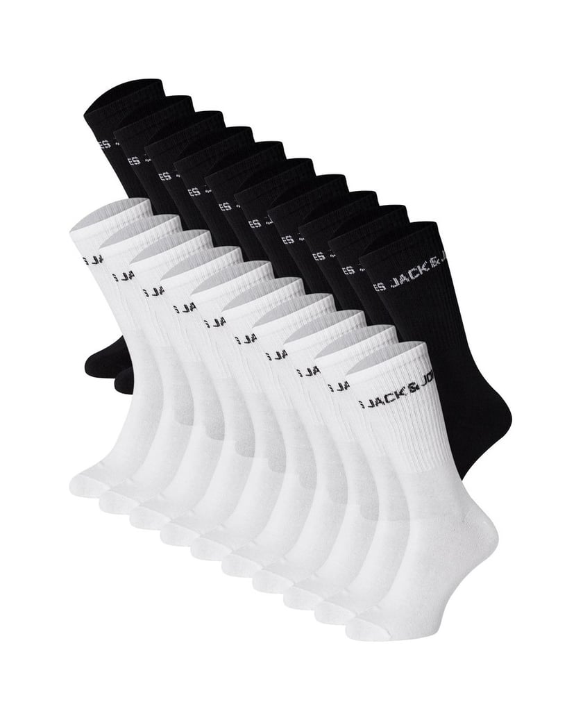 Jack-&-Jones-Unisex-Socken-20er-Pack-JACREGEN-TENNIS-SOCKS-20-PACK-JNR-LN-schwarz