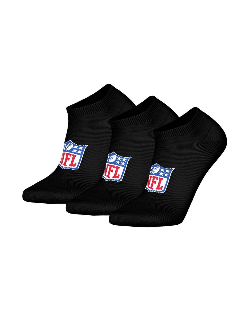 NFL-Unisex-Socken-3er-Pack-NFL-SHIELD-3Pack-Sneaker-Socks-schwarz