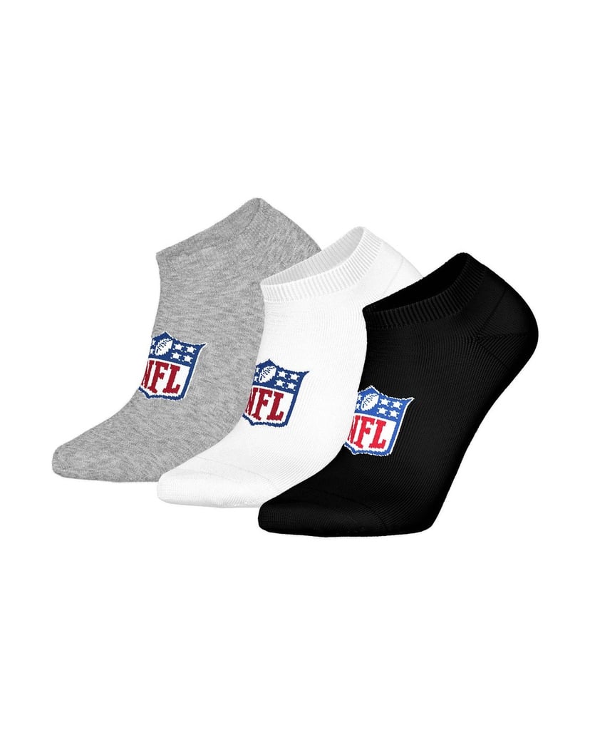 NFL-Unisex-Socken-3er-Pack-NFL-SHIELD-3Pack-Sneaker-Socks-schwarz
