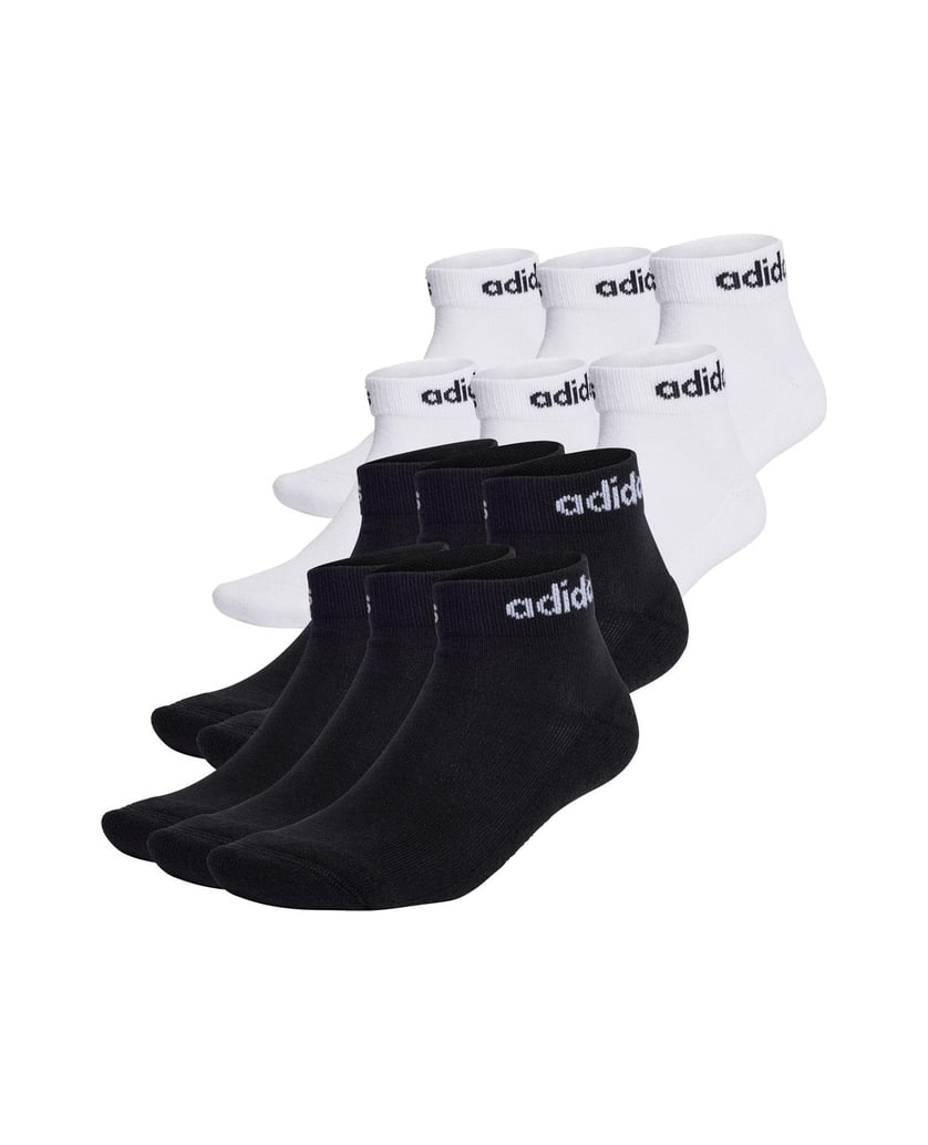 Adidas-Unisex-Socken-12er-Pack-Linear-Cushioned-Ankle-schwarz