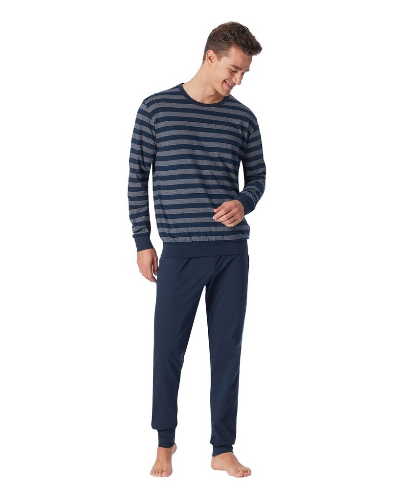 Uncover-by-Schiesser-Herren-Pyjama-dunkelblau