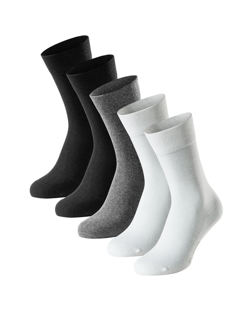 SCHIESSER-Herren-Socken-5er-Pack-Bluebird-schwarz-