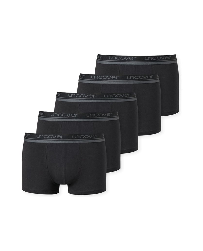 Uncover-by-Schiesser-Herren-Boxershort-5er-Pack-5PACK-Shorts-schwarz