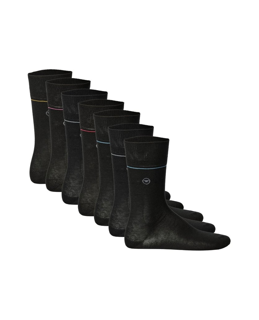 Tom-Tailor-Unisex-Socken-7er-Pack-schwarz