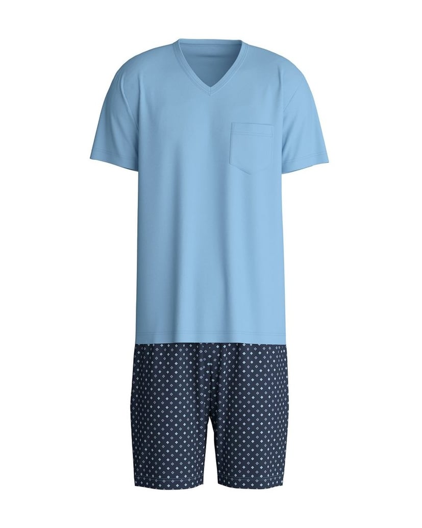 Calida-Herren-Pyjama-Relax-Streamline-Pyjama-blau-