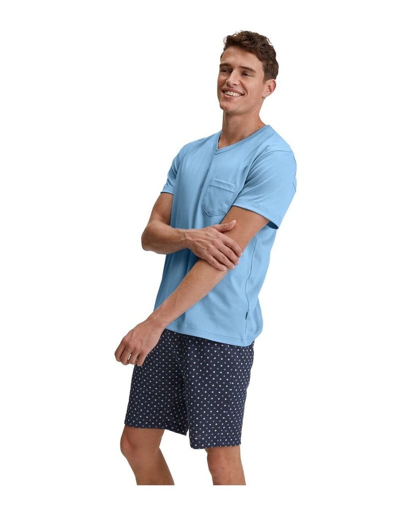 Calida-Herren-Pyjama-Relax-Streamline-Pyjama-blau-