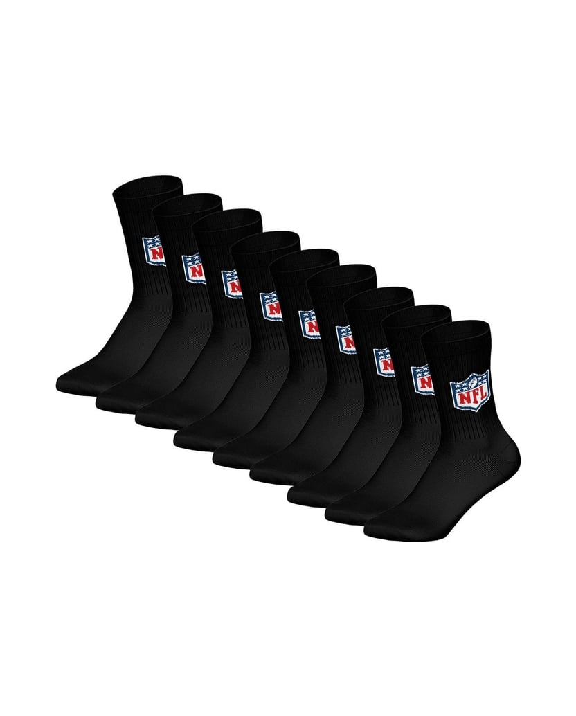 NFL-Unisex-Socken-9er-Pack-NFL-SHIELD-9Pack-Crew-Socks-schwarz