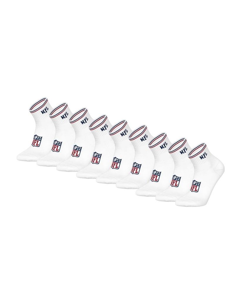 NFL-Unisex-Socken-9er-Pack-NFL-SHIELD-9Pack-Quarter-Socks-schwarz