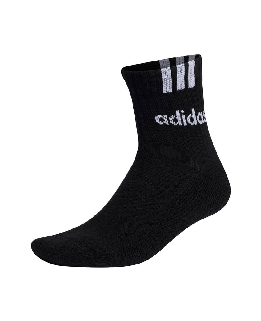 Adidas-Unisex-Socken-12er-Pack-Cushioned-3S-Linear-schwarz