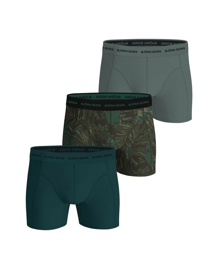 Björn-Borg-Herren-Boxershort-3er-Pack-Cotton-Stretch-Boxer-3P-grün