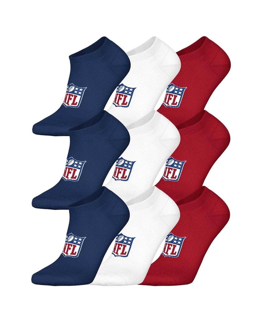 NFL-Unisex-Socken-9er-Pack-NFL-SHIELD-9Pack-Sneaker-Socks-schwarz