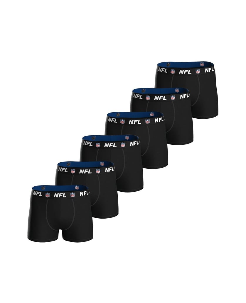 NFL-Herren-Boxershort-6er-Pack-NFL-SHIELD-6pk-Boxers-schwarz