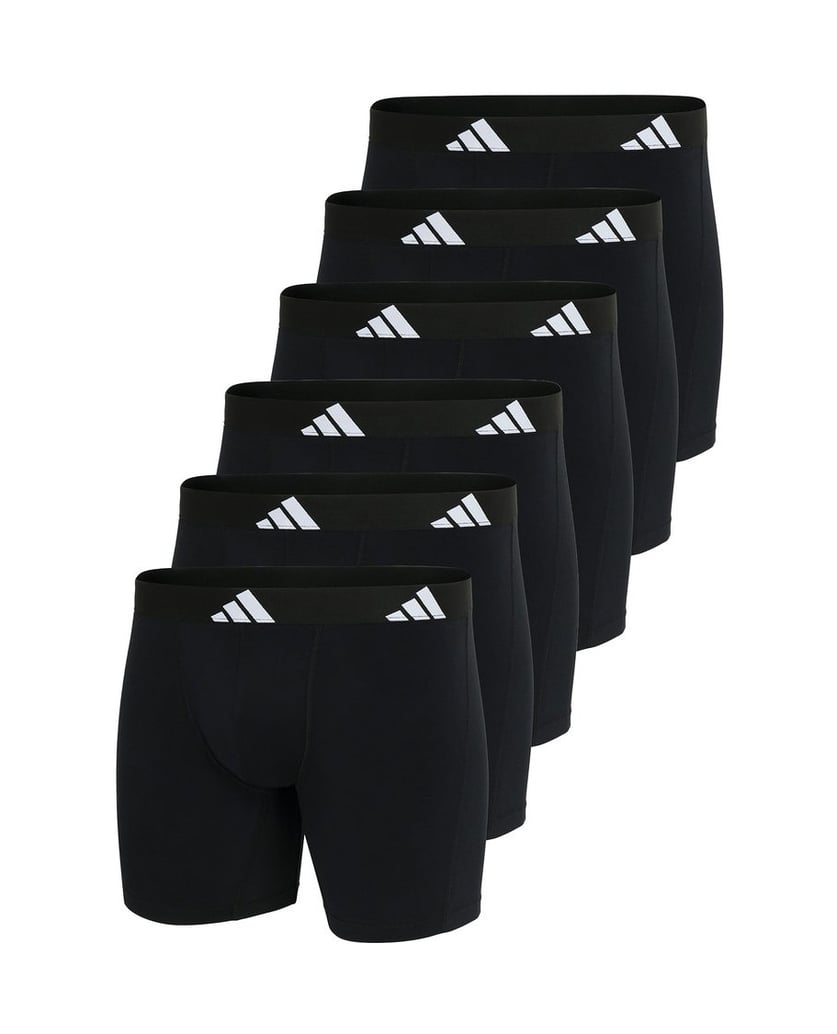 Adidas-Herren-Boxershort-6er-Pack-Boxer-Briefs-Active-Flex-Cotton-schwarz