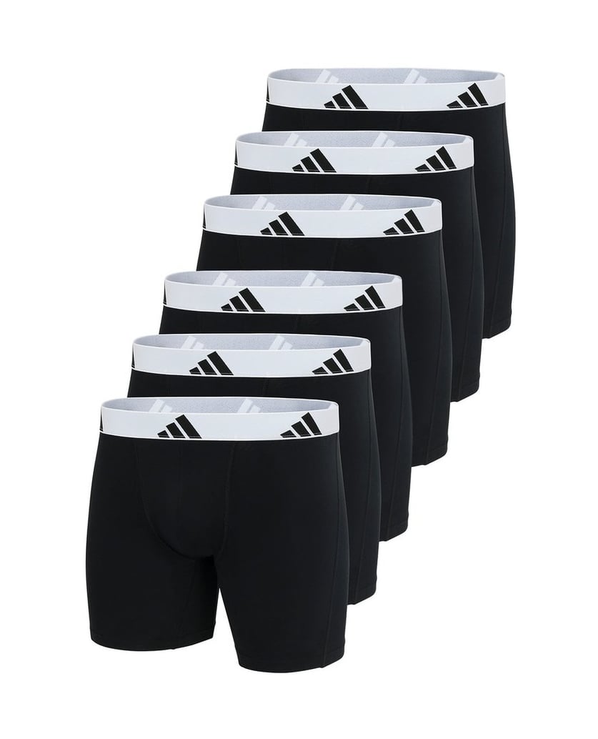 Adidas-Herren-Boxershort-6er-Pack-Boxer-Briefs-Active-Flex-Cotton-schwarz