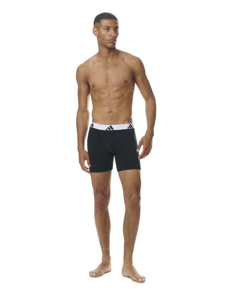 Adidas-Herren-Boxershort-6er-Pack-Boxer-Briefs-Active-Flex-Cotton-schwarz