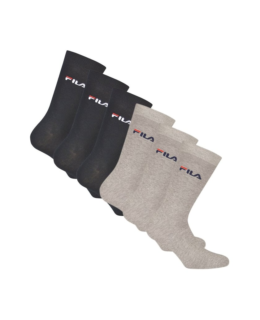 Fila-Unisex-Socken-6er-Pack-schwarz