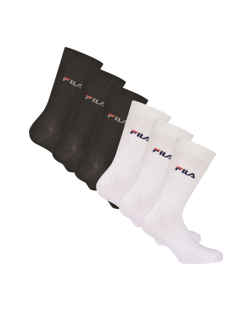 Fila-Unisex-Socken-6er-Pack-schwarz