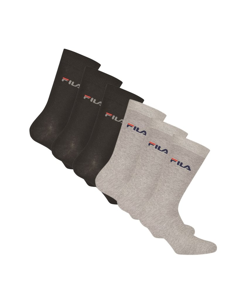 Fila-Unisex-Socken-6er-Pack-schwarz