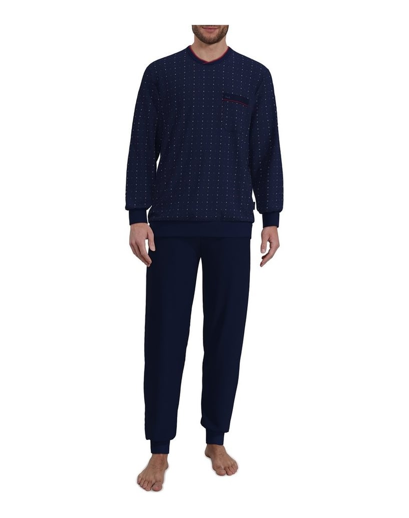 GÖTZBURG-Herren-Pyjama-blau-