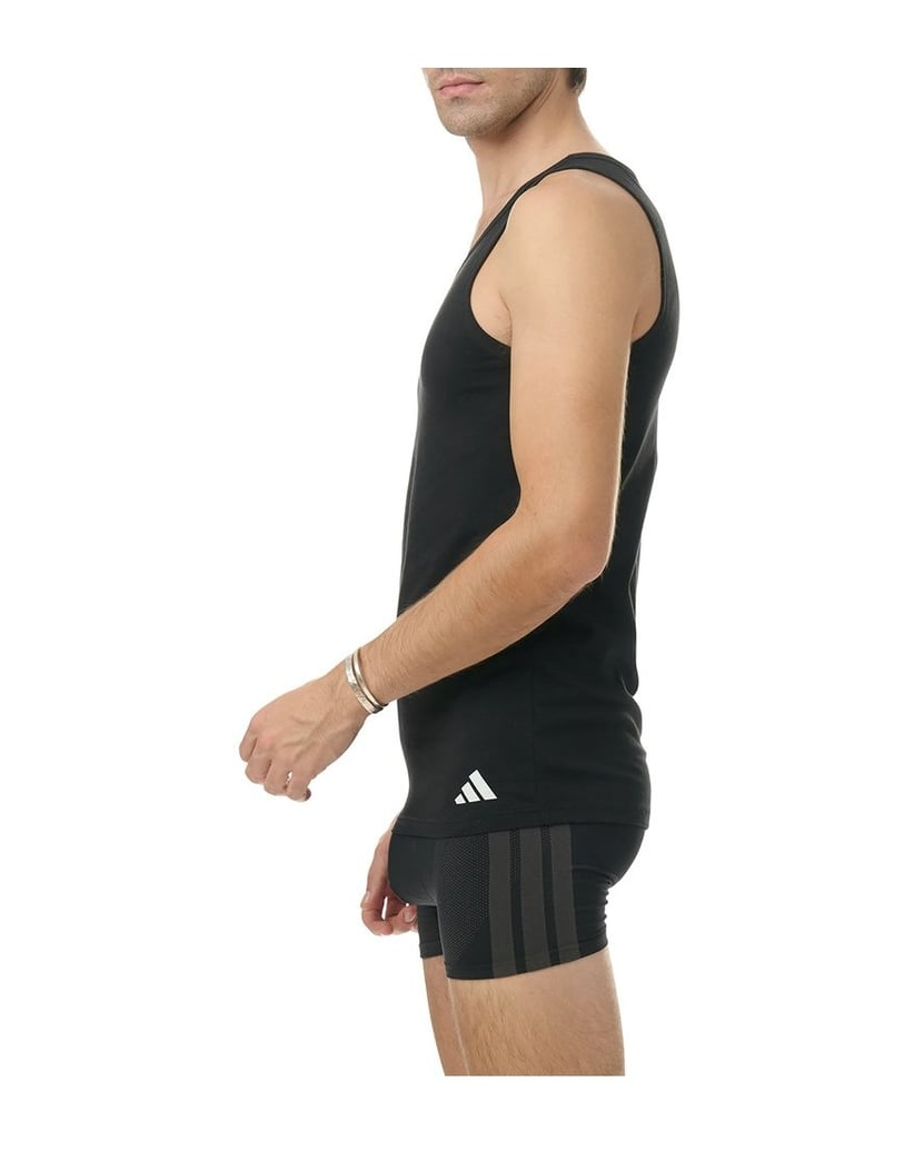 Adidas-Herren-Unterhemd-4er-Pack-Tank-Top-Active-Flex-Cotton-4PK-schwarz