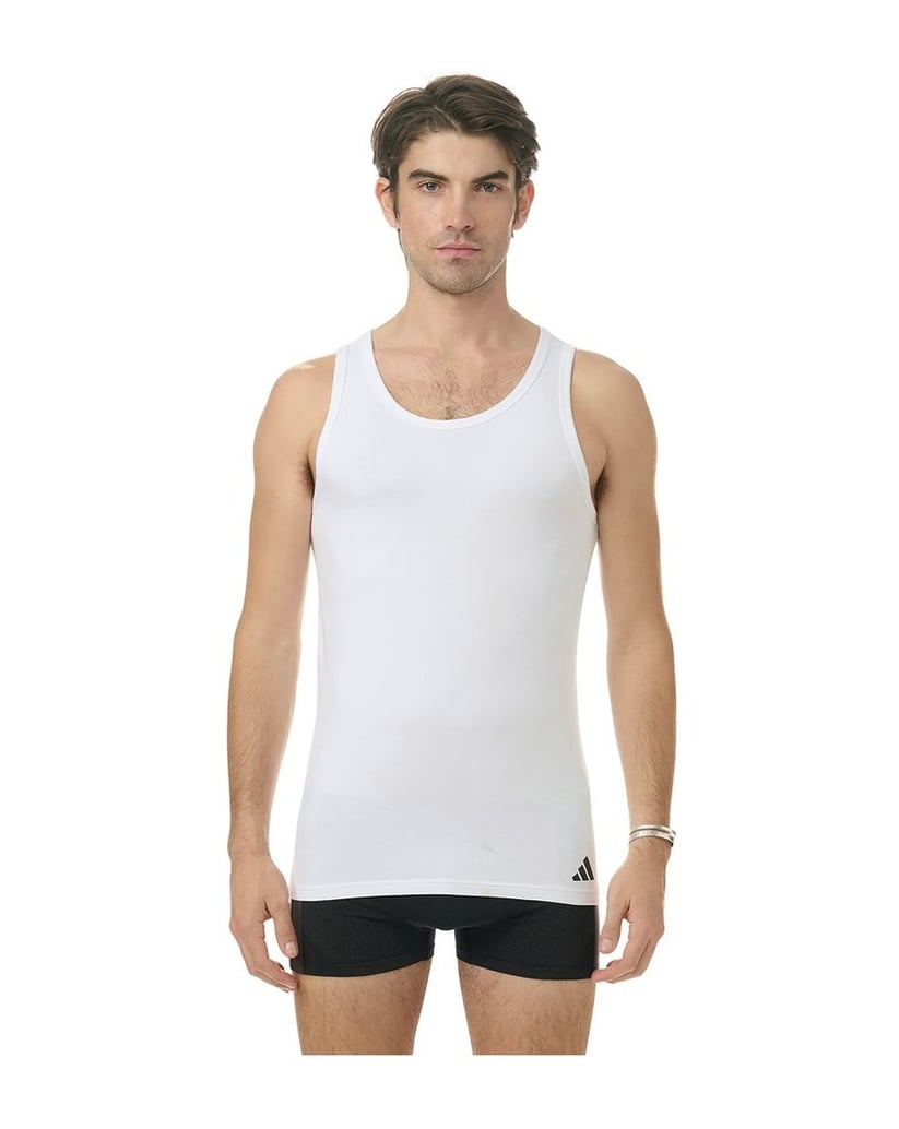 Adidas-Herren-Unterhemd-4er-Pack-Tank-Top-Active-Flex-Cotton-4PK-schwarz
