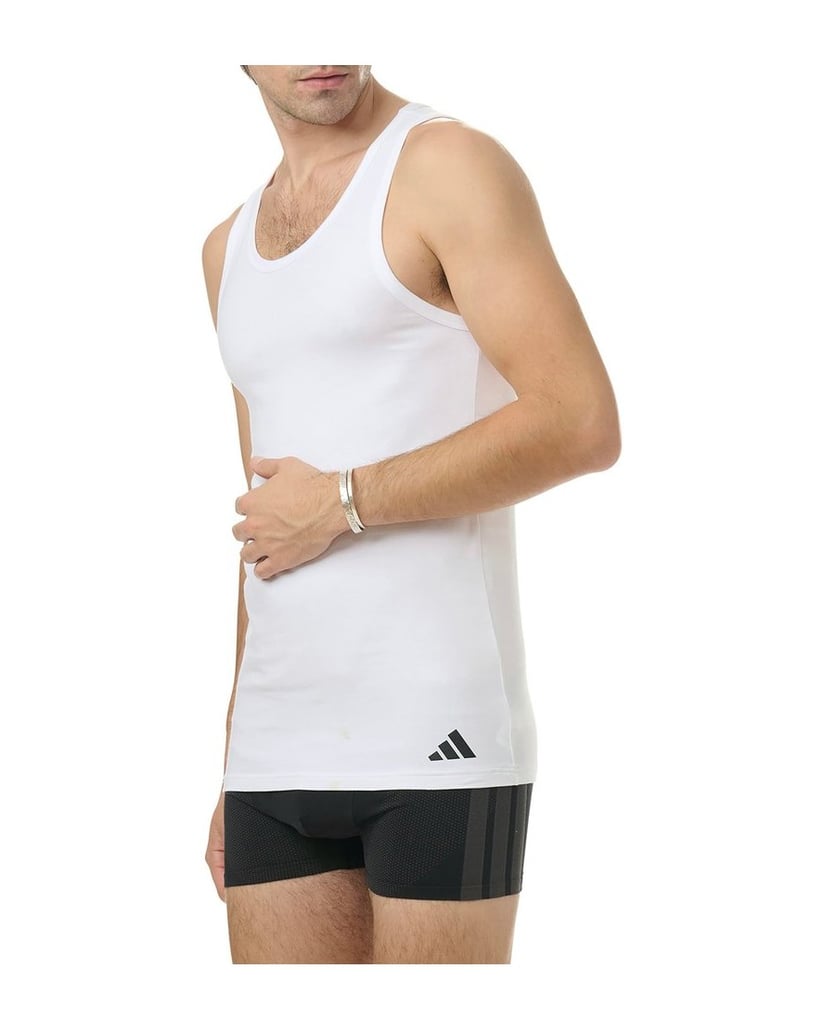 Adidas-Herren-Unterhemd-4er-Pack-Tank-Top-Active-Flex-Cotton-4PK-schwarz