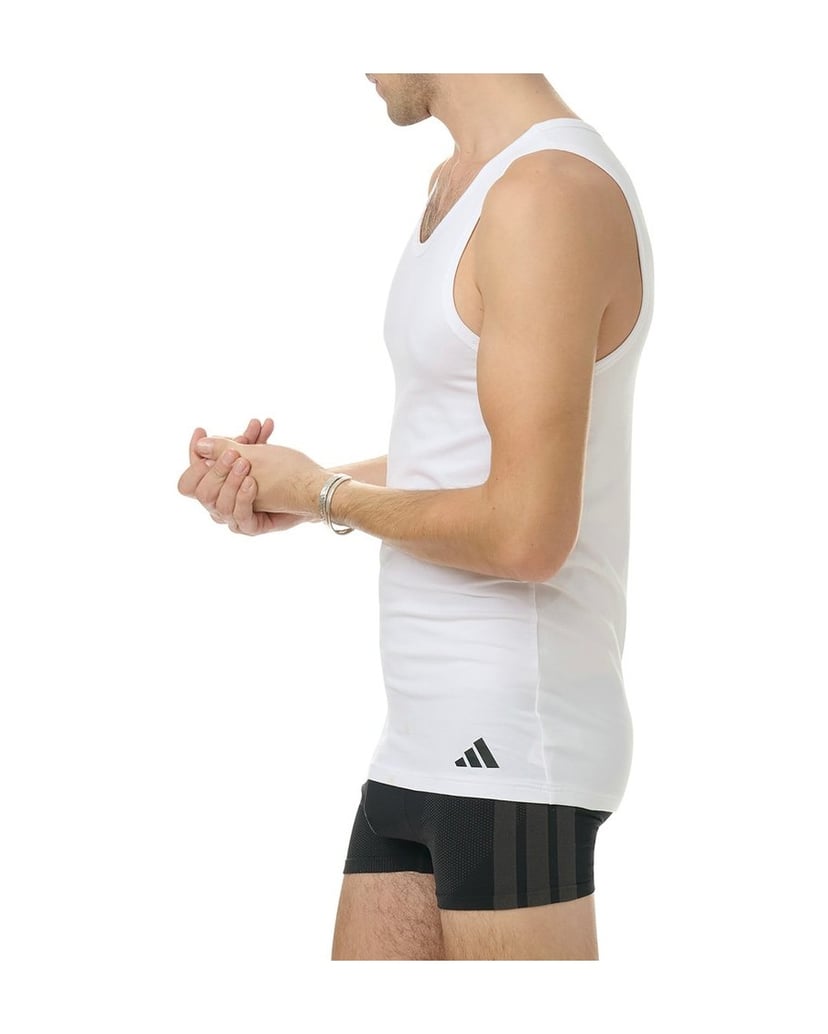 Adidas-Herren-Unterhemd-4er-Pack-Tank-Top-Active-Flex-Cotton-4PK-schwarz