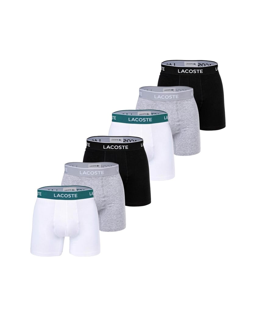 LACOSTE-Herren-Boxershort-6er-Pack-schwarz