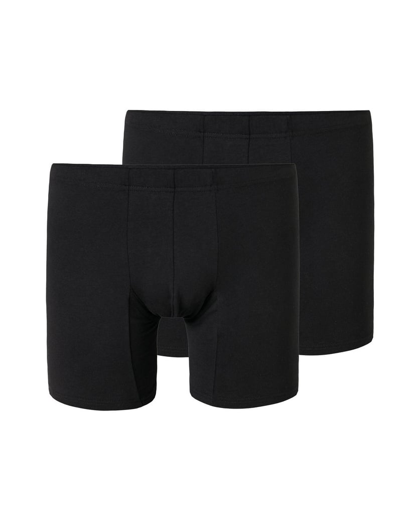 SCHIESSER-Herren-Boxershort-2er-Pack-Premium-Cotton-Shorts-2P-schwarz