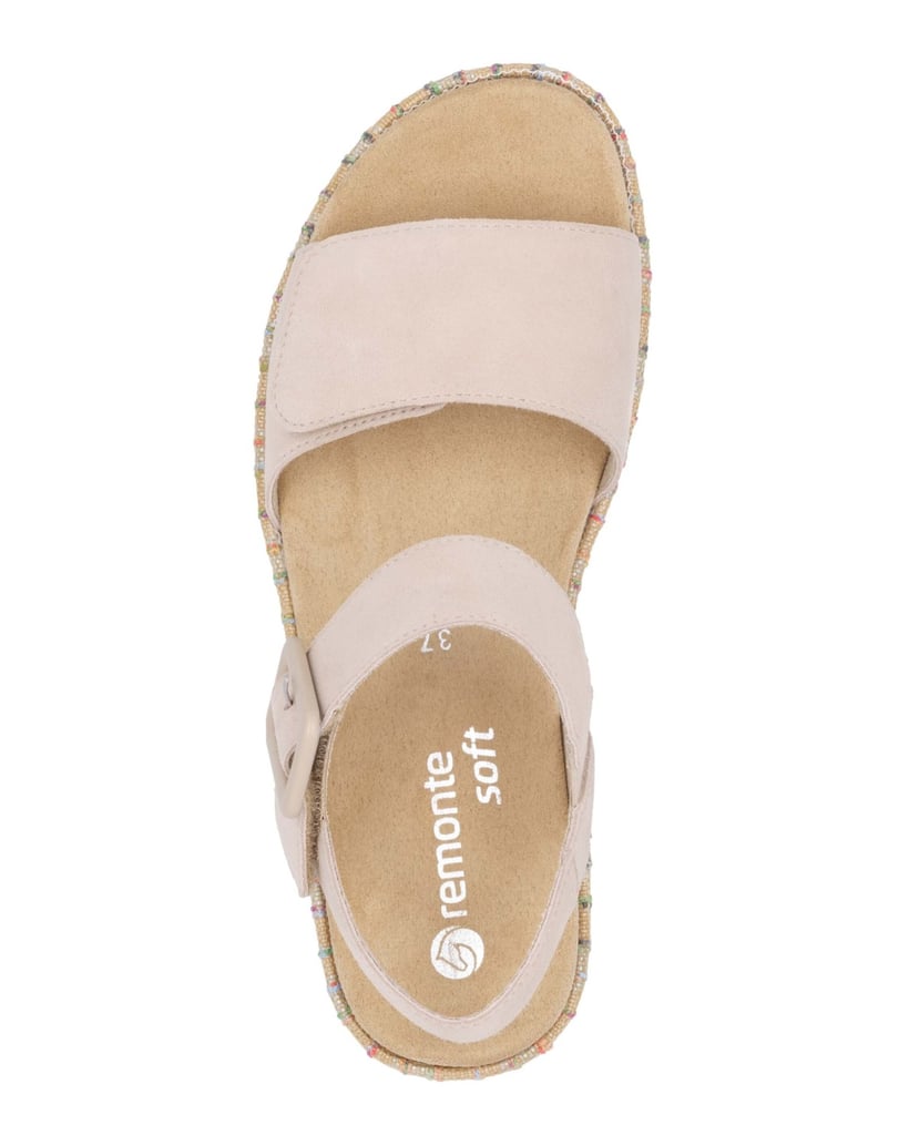 Remonte-Riemchensandalen-D1N54-beige